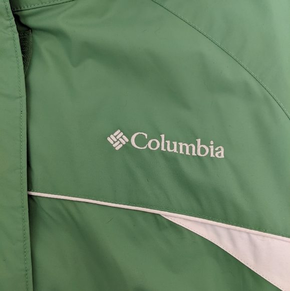 COLUMBIA Waterproof Ski Jacket, Green, XL - Picture 14 of 16